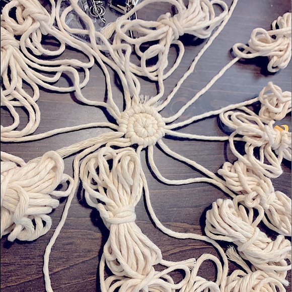 🌟HOST PICK🌟New Soul Embellish Handmade Bohemian Macrame Medallion Home Decor - Picture 7 of 16